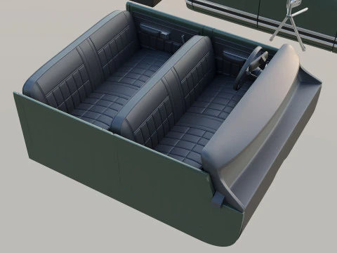 International Pickup Crew Cab 1972 3D Print Model