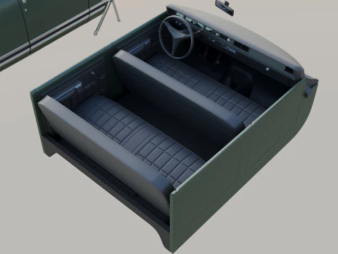 International Pickup Crew Cab 1972 3D Print Model