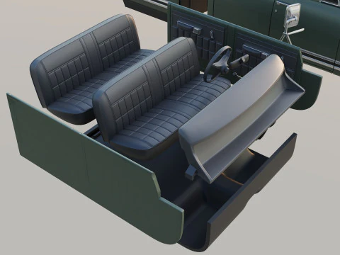 International Pickup Crew Cab 1972 3D Print Model