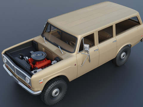 International Travelall 1972 3Dプリントモデル