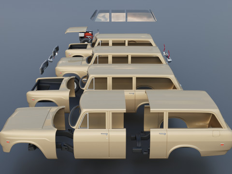 International Travelall 1972 3Dプリントモデル