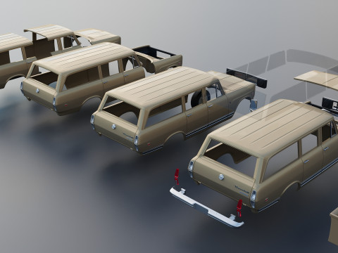 International Travelall 1972 3Dプリントモデル