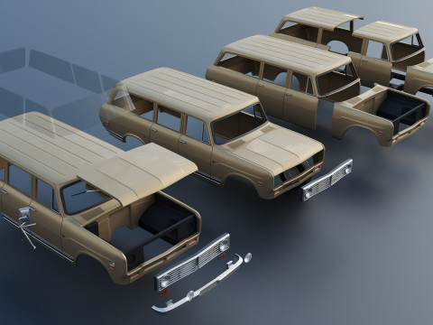 International Travelall 1972 3Dプリントモデル