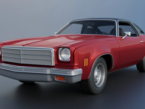 Chevrolet Chevelle Malibu Coupe 1974 3D Print Model