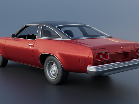 Chevrolet Chevelle Malibu Coupe 1974 Modèles 3D en vedette