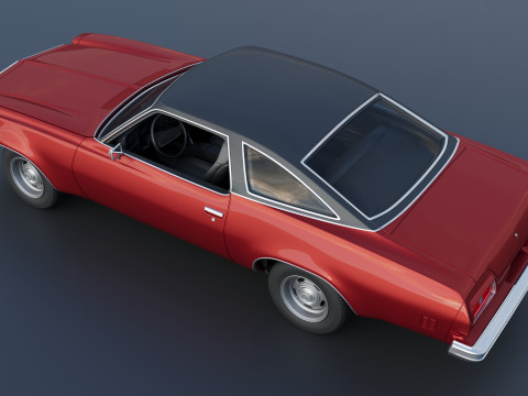 Chevrolet Chevelle Malibu Coupe 1974 Modèles 3D en vedette