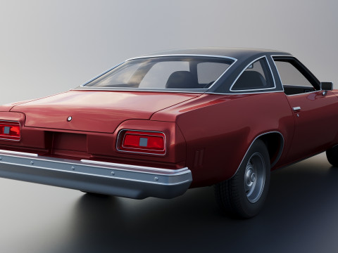 Chevrolet Chevelle Malibu Coupe 1974 Modèles 3D en vedette