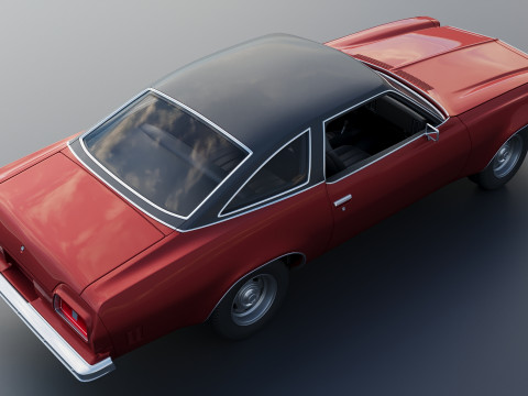Chevrolet Chevelle Malibu Coupe 1974 Modèles 3D en vedette