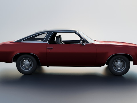 Chevrolet Chevelle Malibu Coupe 1974 Modèles 3D en vedette