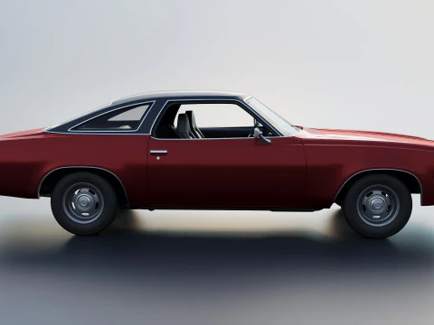 Chevrolet Chevelle Malibu Coupe 1974 3D Print Model