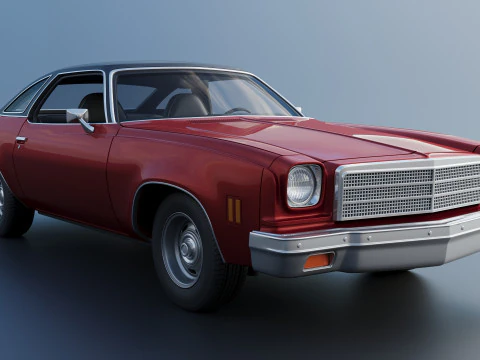 Chevrolet Chevelle Malibu Coupe 1974 3D Print Model