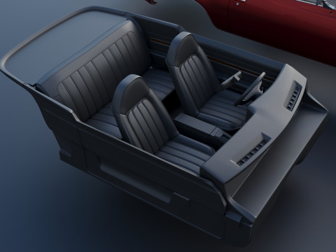 Chevrolet Chevelle Malibu Coupe 1974 Modèles 3D en vedette
