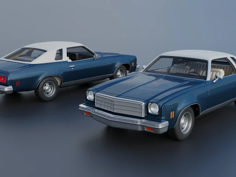 Chevrolet Chevelle Malibu Classic 1974 3D Print Model