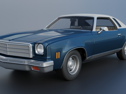 Chevrolet Chevelle Malibu Classic 1974 3D Baskı Modeli