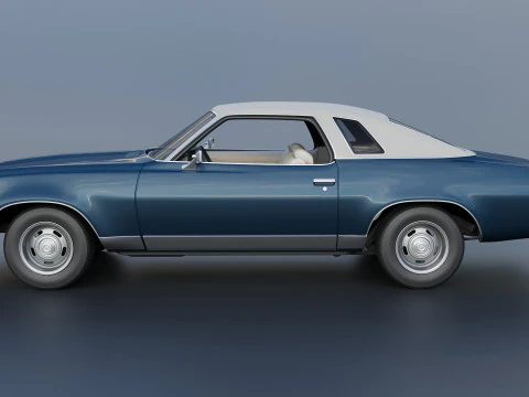 Chevrolet Chevelle Malibu Classic 1974 3D Print Model