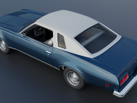 Chevrolet Chevelle Malibu Classic 1974 3D Baskı Modeli