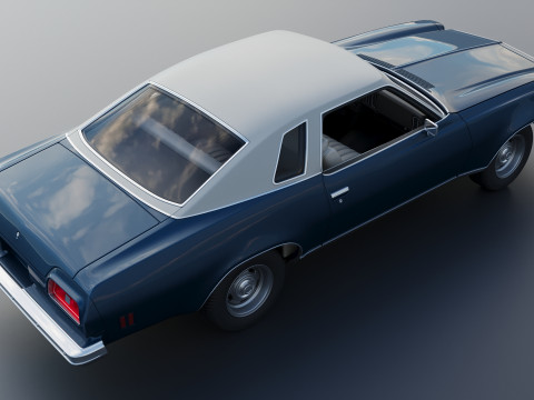 Chevrolet Chevelle Malibu Classic 1974 3D Baskı Modeli