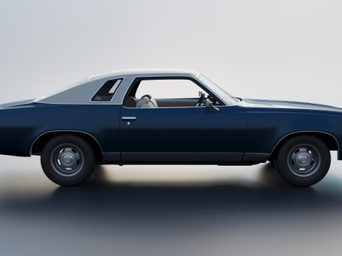 Chevrolet Chevelle Malibu Classic 1974 3D Baskı Modeli