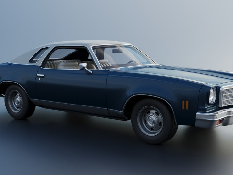 Chevrolet Chevelle Malibu Classic 1974 3D Baskı Modeli
