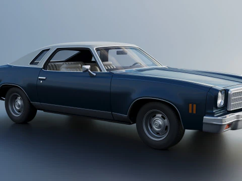 Chevrolet Chevelle Malibu Classic 1974 3D Print Model