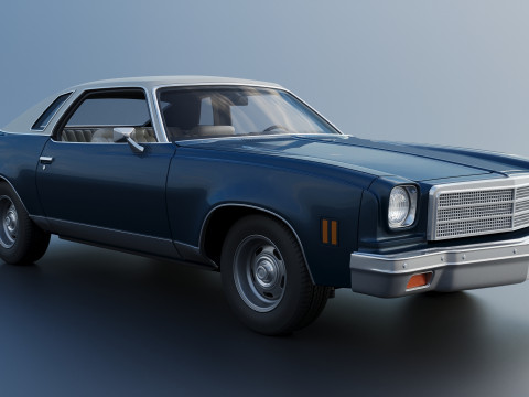Chevrolet Chevelle Malibu Classic 1974 3D Baskı Modeli