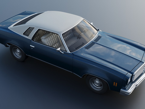 Chevrolet Chevelle Malibu Classic 1974 3D Baskı Modeli