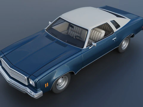 Chevrolet Chevelle Malibu Classic 1974 3D Print Model