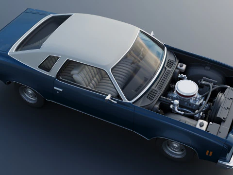 Chevrolet Chevelle Malibu Classic 1974 3D Print Model