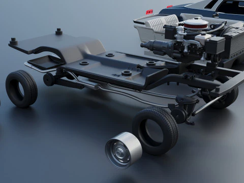 Chevrolet Chevelle Malibu Classic 1974 3D Print Model