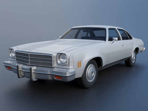 Chevrolet Malibu 4 Door 1974 3D 프린트 모델