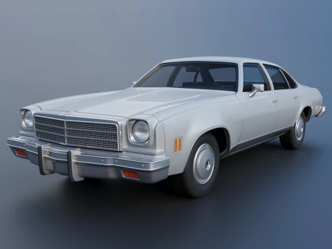 Chevrolet Malibu 4 portas 1974 Modelo de Impressão 3D