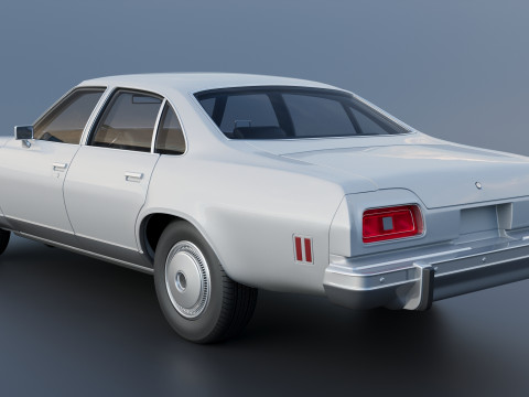 Chevrolet Malibu 4 Door 1974 3D 프린트 모델