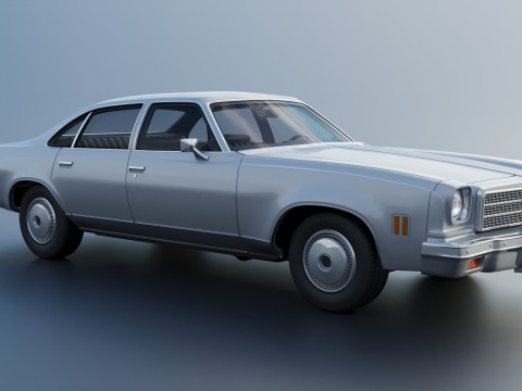 Chevrolet Malibu 4 Door 1974 3D 프린트 모델