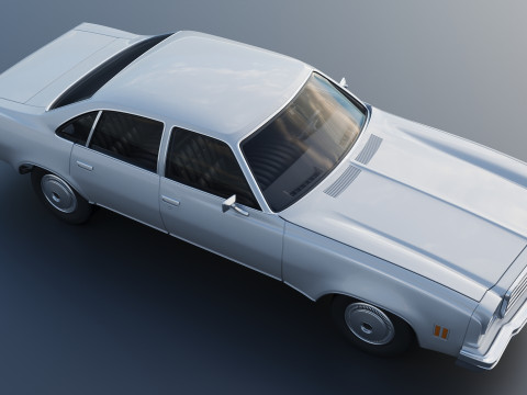 Chevrolet Malibu 4 Door 1974 3D 프린트 모델