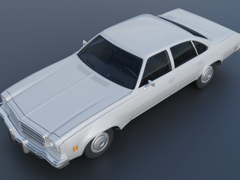 Chevrolet Malibu 4 Door 1974 3D 프린트 모델