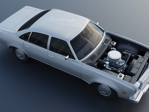 Chevrolet Malibu 4 Door 1974 3D 프린트 모델