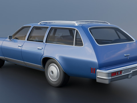 Chevrolet Chevelle Malibu Wagon 1974 3D Print Model