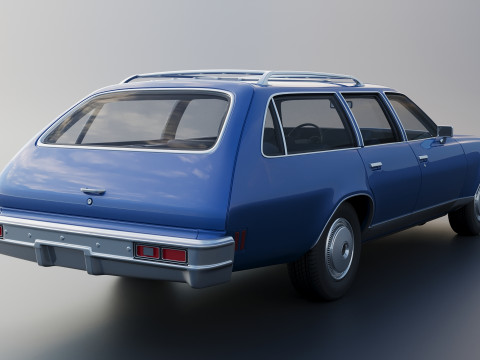 Chevrolet Chevelle Malibu Wagon 1974 3D Print Model