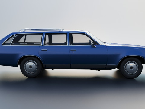 Chevrolet Chevelle Malibu Wagon 1974 3D Print Model