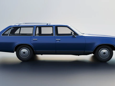 Chevrolet Chevelle Malibu Wagon 1974 3D Print Model