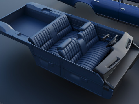 Chevrolet Chevelle Malibu Wagon 1974 3D Print Model