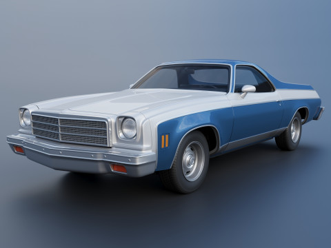 Chevrolet El Camino 1974 3D Print Model