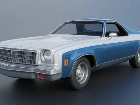 Chevrolet El Camino 1974 3D Print Model