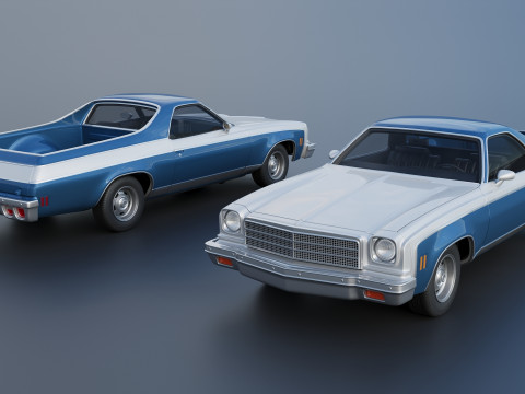 Chevrolet El Camino 1974 3D प्रिंट मॉडल