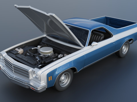 Chevrolet El Camino 1974 3D प्रिंट मॉडल