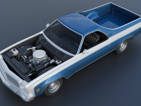 Chevrolet El Camino 1974 3D प्रिंट मॉडल