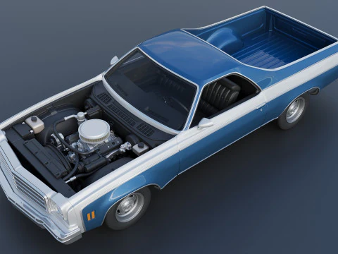 Chevrolet El Camino 1974 3D Print Model