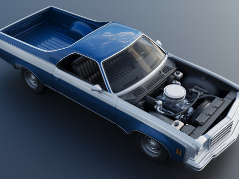 Chevrolet El Camino 1974 3D प्रिंट मॉडल