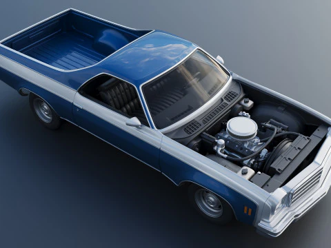 Chevrolet El Camino 1974 3D Print Model