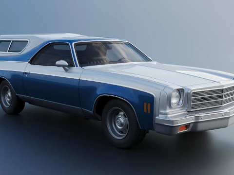 Chevrolet El Camino 1974 3D Print Model